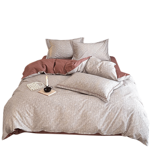 Juego de Funda Nórdica de 4 Piezas, Lavable a Máquina, 100% Algodón, Diseño Floral, Certificado OEKO-TEX, Estilo Europeo - Product Image 1