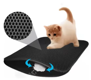 Großhandel Bodenschutz Katzenbett mit Katzenstreu-Auffangmatte Wasserdichte Unterseite Einfache Reinigung - Product Image 5