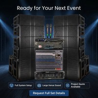 Pack de haut-parleurs Line Array BA210 double 10 pouces avec moniteurs de scène pour les commandes et les devis de projets sonores pour les entreprises de location