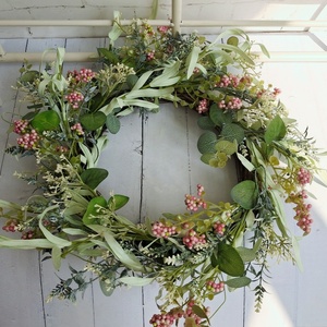 Hot Sales <strong>Spring</strong> Green Leaves Artificial Wild Flower <strong>Wreath</strong> <strong>for</strong> <strong>Front</strong> <strong>Door</strong> Decorative - Product Image 4