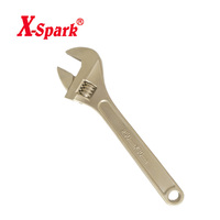 Clé à molette anti-étincelles X-SPARK en cuivre béryllium, réglable, antidéflagrante, non magnétique, pour utilisation dans les usines chimiques et les raffineries
