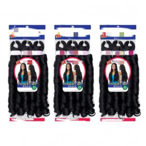 Extensiones de Cabello para <span class=keywords><strong>Trenzas</strong></span> al por Mayor, <span class=keywords><strong>Trenzas</strong></span> Francesas 3X, <span class=keywords><strong>Trenzas</strong></span> de Ganchillo Preestiradas, Fibra Premium de 22 Pulgadas, Envío Rápido en Stock F/T - Product Image 5