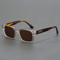 Lunettes de soleil polarisées carrées rétro pour hommes, nouvelle collection été 2025, haute qualité, protection UV400, tendance