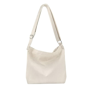 Sac fourre-tout en toile de haute qualité à bandoulière unique et multi-poches pour étudiants, idéal pour le travail, les voyages et l'école - Collection Femme - Product Image 1
