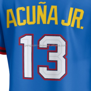 准备发货国家联盟乌鸦-阿姆斯特朗蓝色2025明星赛有限公司最佳质量缝制棒球衫 - Product Image 2