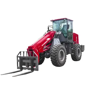 Tl3000 Telescopic loader máy móc nông nghiệp động cơ 3ton Telescopic phía trước bánh xe tải với Pallet ngã ba