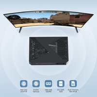 HYSTOU Mini PC Terbaru untuk Gaming Prosesor Tinggi I5 Mendukung hingga 64GB Dual DDR4 NVME Kartu Grafis Khusus RTX3050 6G