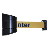 Ceinture de barrière rétractable, bande de cordon, barrière de corde de file d'attente à montage mural fixe pour parking extérieur