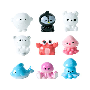 Miniatures d'animaux marins en résine, figurines d'aquarium, ornements et décorations pour aquarium DIY, pot de fleurs, micro-jardin féerique, maison de poupée - Product Image 5