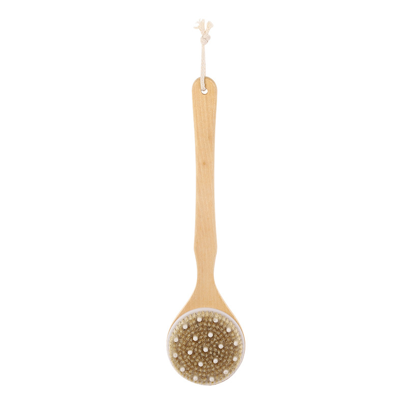 10101  wooden brush with massager