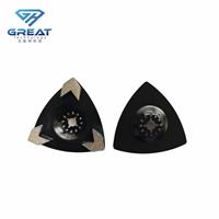 Bloc de meulage diamanté triangulaire pour béton, disque de meulage diamanté pour bordure, plaque de meulage pour sol, meule diamantée pour sol