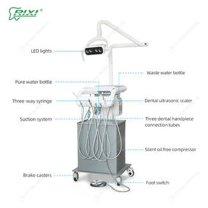 Carrito dental portátil Foshan Xtc 3 con compresor de aire incorporado, mesa de trabajo móvil para equipo de terapia oral - Product Image 3