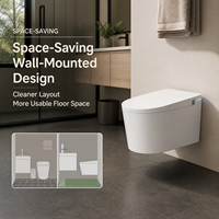 MWD CE Toilette Bidet Intelligente Monobloc avec Commande Vocale IA, Couvercle Automatique à Radar, Chasse d'eau à Double Pompe, Siège Antibactérien SIAA, Vente en Gros OEM