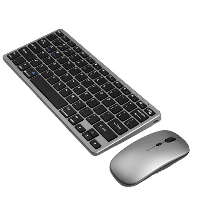 Rechargeable Wireless Keyboard Set Ultra-Thin Portable Wireless Keyboard and Mouse for PC Desktop Computer Notebook