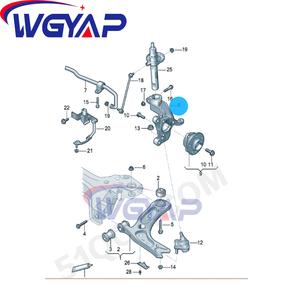 Wgyap สนับมือหมุนพวงมาลัยรถยนต์สำหรับ Volkswagen Tharu ที่มีหมายเลขชิ้นส่วน5QD 407 253B 254 5QM 407 257 258 - Product Image 4