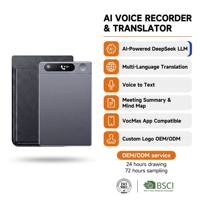 Enregistreur vocal numérique IA ultra-mince pour téléphone avec étui magnétique, traducteur intelligent de haute qualité 64 Go, plusieurs langues