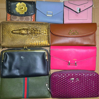 Dompet Branded Mewah Bekas A10 Grosir untuk Pria dan Wanita, Tas Tangan dan Dompet Mini Musim Panas Kondisi Bagus