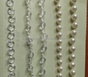 SMOOTH Royal Luxury Hanging Ceiling Decoration Acrylic Crystal Bead Curtain With Round Top <b>Wedding</b> <b>Props</b> - Product Image 5