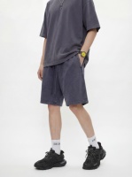 Ensemble T-shirt et short vintage délavé style streetwear urbain, coupe oversize à épaules tombantes, survêtement d'été 2 pièces pour homme