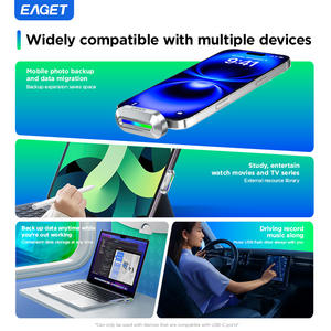 EAGET U10C <span class=keywords><strong>Memoria</strong></span> USB, Unidad <span class=keywords><strong>Flash</strong></span> USB-C 3.2 con Indicadores LED, Unidad <span class=keywords><strong>Flash</strong></span> Metálica de 120 MB/S, Unidad <span class=keywords><strong>Flash</strong></span> USB, Pendrive - Product Image 6