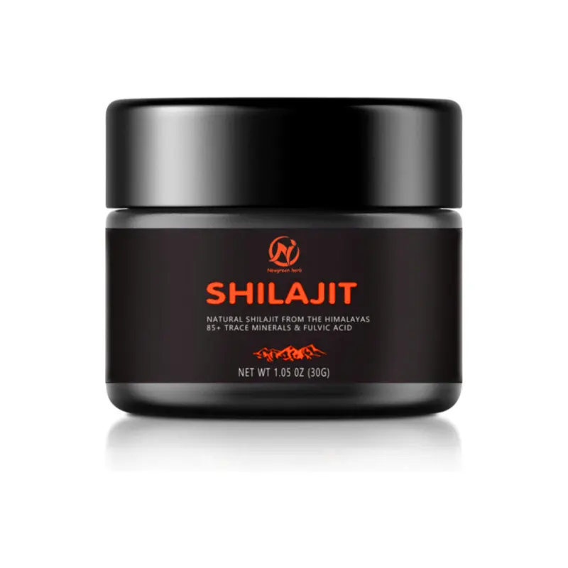 Zengin Fulvic asit ile yüksek kaliteli Newgreen Premium kalite Shilajit reçine tedarik