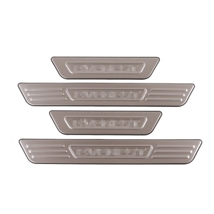 WZXD Bumper Foot Guard-Sliver <b>Car</b> Accessories Body Kit Door Sill Plate With Light for 2022 - Product Image 1