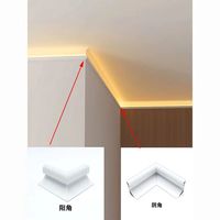 Nouveau design, profil LED d'angle de grande taille avec diffuseur en PC, bande LED blanc chaud, diffuseur de canal LED en aluminium blanc