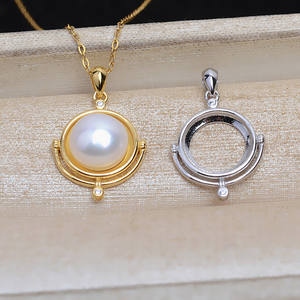 จี้ทรงกลมชุบเงินแท้ 925 ขนาด 10.8 มม. แบบถาดเปล่า สำหรับงาน DIY อุปกรณ์ทำเครื่องประดับ รุ่น JG5301 - Product Image 5