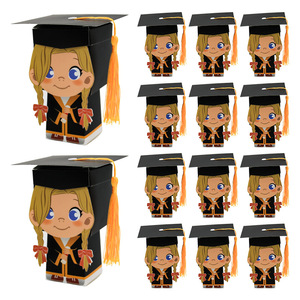 Nueva Caja <span class=keywords><strong>de</strong></span> Regalo <span class=keywords><strong>de</strong></span> Papel Reciclado Autoarmable para Fiestas <span class=keywords><strong>de</strong></span> Graduación <span class=keywords><strong>de</strong></span> Niños y Niñas, Decoraciones <span class=keywords><strong>con</strong></span> Borlas, Caja para <span class=keywords><strong>Dulces</strong></span>, Caramelos y Velas - Product Image 6