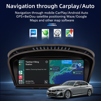 Écran sans fil CarPlay Linux 10,26 pouces 1600*600 pour BMW Série 3 5 E60 E61 E62 E63 E90 E91 E92 Autoradio Lecteur multimédia Stéréo