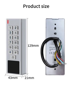 Wifi Tuya 12-30V 125Khz Waterdicht Metalen Deurtoetsenbord Met Wachtwoord/Ip68 <span class=keywords><strong>Rfid</strong></span> Vingerafdruk Toegangscontrole - Product Image 5
