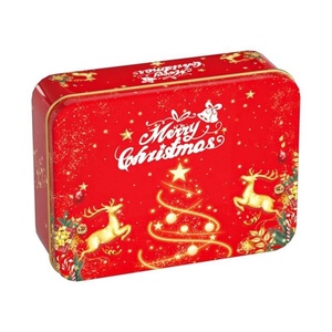 Hot Sale Metal Rectangular Tin <b>Box</b> for Playing Card Packing Luxury Elk Tin Storage <b>Box</b> Food Grade Tin Cans for Gift - Product Image 2
