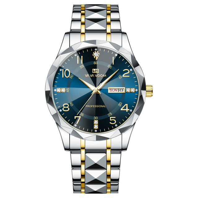 VA-2735 Luxury Men Watches Business Top Brand Man Wristwatch Waterproof Luminous Date Week Quartz Men's Watch