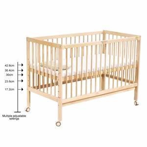 Cuna Moderna Personalizada de Madera Maciza, Cuna Portátil Multifuncional Convertible para Bebés Recién Nacidos, para Guardería - Product Image 5