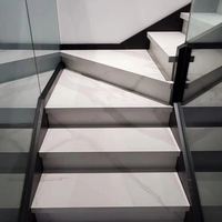 High End Porzellan Stufen Treppen Treppen fliesen Bodenfliesen Boden Wendeltreppe Outdoor Glossy 3 Jahre Garantie