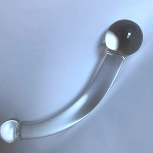 Vente en gros gode double incurvé en verre cristal clair <span class=keywords><strong>Plug</strong></span> <span class=keywords><strong>anal</strong></span> féminin Gode géant en verre <span class=keywords><strong>Plug</strong></span> <span class=keywords><strong>anal</strong></span> Sex Toys - Product Image 6