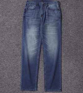 Jeans de Mezclilla Elásticos de Corte Recto y Ajuste Relajado para Hombre, de Segunda Mano, Usados Suavemente Como Nuevos, Pantalones de Mezclilla Usados de Alta Calidad - Product Image 2