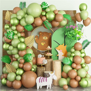 Ensemble de ballons en latex animaux de la <span class=keywords><strong>jungle</strong></span> Guirlande de ballons de fête Kit d'arc de ballons pour le thème de la <span class=keywords><strong>jungle</strong></span> Déco de fête d'<span class=keywords><strong>anniversaire</strong></span> joyeux - Product Image 1