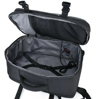 OEM Clamshell Travel Backpack 180° Open USB Port Business Carry on Laptop Bag Nylon Compression Straps Custom Logo