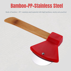 Manjia-cortador <span class=keywords><strong>de</strong></span> <span class=keywords><strong>Pizza</strong></span> para hombres, herramienta única con sierra Circular <span class=keywords><strong>de</strong></span> acero, cubierta <span class=keywords><strong>de</strong></span> plástico para Cuchillo <span class=keywords><strong>de</strong></span> hoja <span class=keywords><strong>de</strong></span> rueda, mango <span class=keywords><strong>de</strong></span> Bambú - Product Image 5