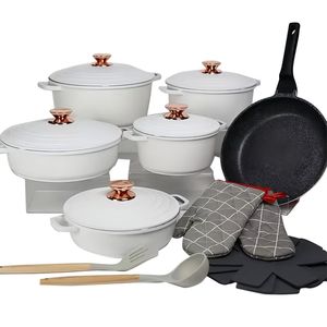 Juego de Utensilios de Cocina Clásico Ecológico de 18 Piezas con Sartén, Ollas para Salsas, Sartenes <span class=keywords><strong>y</strong></span> Cacerola - Duradero, Antiadherente <span class=keywords><strong>y</strong></span> Apto para <span class=keywords><strong>Horno</strong></span> - Product Image 3