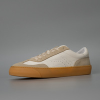 Nouvelles chaussures de skate rétro en cuir de vachette véritable respirant, polyvalentes, antidérapantes, sportives, décontractées, faites à la main