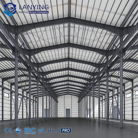 Kits de construction métalliques légers pour usines industrielles, structures en acier préfabriquées, hangars à poteaux, soudage et découpe pour entrepôts