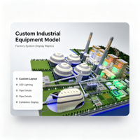 Modèle d'exposition d'équipement industriel personnalisé pour usine
