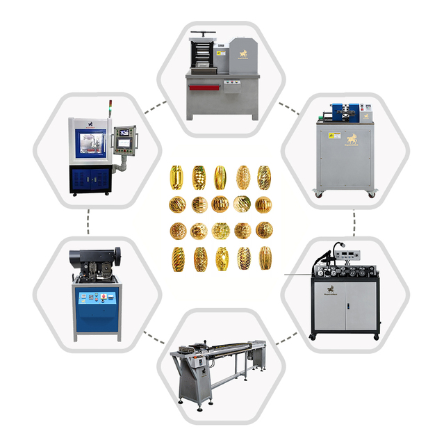 SuperbMelt Jewelry Beads Solution Metal Rolling Tube Forming Gold Silver Bead Making Machine