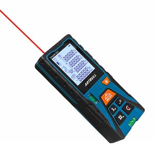 شريط قياس ليزري أحمر 60 متر، جهاز تحديد المدى وقياس المسافات مع مستوى أفقي - Product Image 1