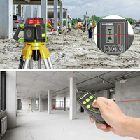 Niveau laser rotatif Huepar RL300HR 360° rotatif rouge système d'auto-nivellement kit de construction