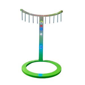 Gioco di coordinazione occhio-mano in metallo per allenamento e intrattenimento, con bastoncini e anelli cadenti, per sfida di reazione rapida per bambini - Product Image 2