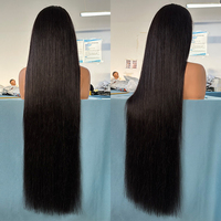 Perruques Lace Front en Cheveux Humains de 30 pouces, Perruque HD Lace 13x4 sans colle, Perruque Lisse Baguette en Cheveux Vierges Bruts avec Cuticules Alignées, Vente en Gros Usine