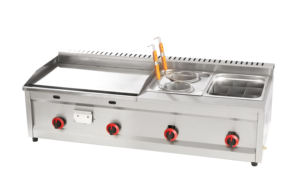 مقلاة تجارية رائجة البيع + مقلاة مزدوجة من الفولاذ المقاوم للصدأ عالي الجودة معدات تعمل بالغاز للاستخدام في المطاعم - Product Image 5